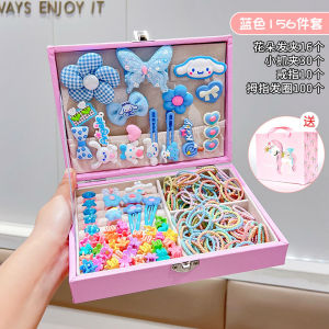 Christmas gifts Halloween Kawaii Girls Hello Kitty Hairband Set Sanrio Cartoon Kuromi Hairstring Anime Princess Melody Sweet Versatile Hairband Gift Box