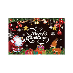 Christmas backdrop banner Christmas party decoration flag fabric