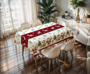 JIOM Table Cloth Cover Mantel for Dining Table For 4/6/8/10 seater Christmas table cloth pvc table cloth cover waterproof