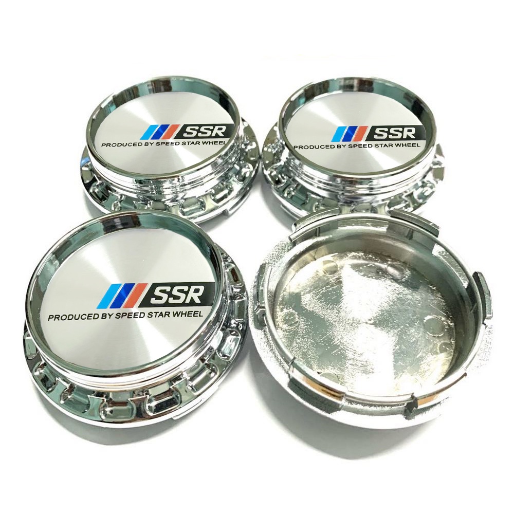 4X 67mm SSR Radnabenabdeckungen Radkappen