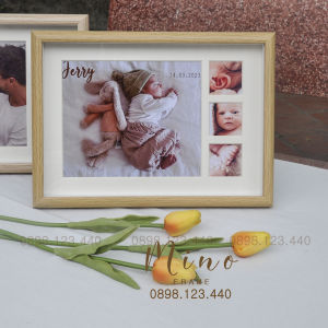 Khung Ảnh A4 Để Bàn Treo Tường Quà Tặng Cưới Sinh Nhật Thôi Nôi Mino Frame KH17