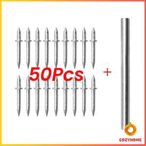 Cozy ตะปูสองหัว ไร้รอยต่อ พร้อมปลอกเกลียว แข็งแรงสูง กันสนิม สําหรับยึดไม้ โลหะ 100/50 ชิ้น Double Head Nails