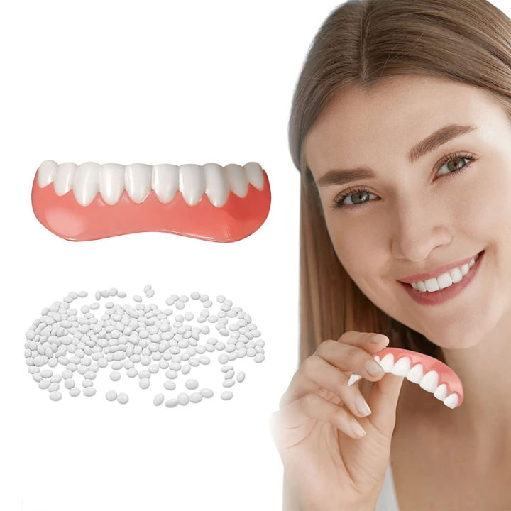 Comfort Upper and Lower jaw Denture, Natural Shade Fake Veneer for ...