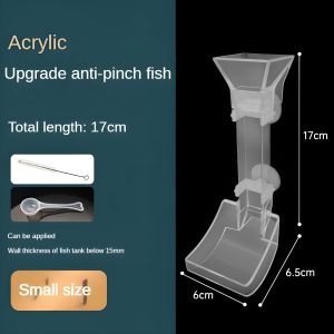 Adjustable Fish Feeder Tube - Anti-Drift Transparent 3 Sizes Detachable Splice Easy Clean