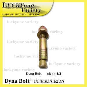 DYNA BOLT 1/4"(50mm) 5/16"(65mm) 3/8"(75mm)  1/2"(100mm) 5/8"(125mm)