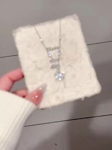 纯银项链女2025新款高级感轻奢小众银饰吊坠情人节生日礼物送女友