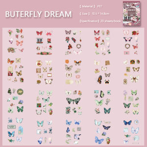 Retro Style Memory Series Sticker Book American Style Handmade Account Material Sticker Pack DIY Handmade Account Collage  Decorative Stickers