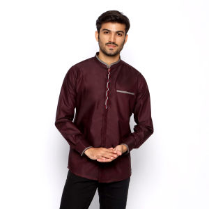 Casella Baju Koko Pria Lengan Panjang | Baju Koko Nasser Embroidery