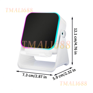 [✅SG Ready Stock] Wireless Induction Audio Speaker Stand 5in1 Cellphone Holder 3500mAh Rechargeable Emergency Power Bank360° Adjustable Mobile Tablet Stand with Colorful Ambient Light Gifts for Men Women
