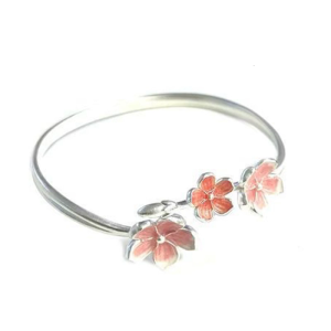Thanh Lịch Gradient Hoa Bangle Cao Cấp Hợp Kim Cổ Tay Phụ Kiện Trang Sức Cho Phụ Nữ Mỏng 6.5Cm Kích Thước Cổ Tay Tối Giản Decors