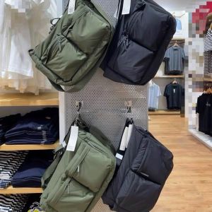 Multi-Layered Large-Capacity Shoulder Bag Thickened Canvas Daily Commuting Bag Daily Messenger Bag多层大容量单肩帆布包