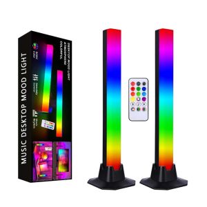 MIWAT LED Ambient Light Sound Control Lights Ambient RGB Light Bar APP Control Monitor Light Car TV Desktop Gaming Room Decoration Music Rhythm Colorful Pickup Lamp