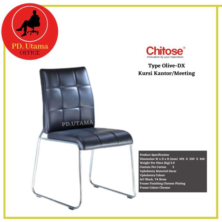 Kursi Serbaguna Chitose Olive DX Kursi Kantor/Kursi Meeting Lazada