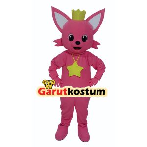 kostum maskot badut pinkfong setelan costume lucu dewasa