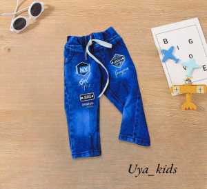 Celana jeans panjang untuk usia 1 bulan sampai 4 tahun //Celana l3vis termurah//Celana panjang denim//Celana Anak Pinggang Karet elastis
