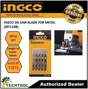 INGCO 7 SETS OF JIG SAW BLADE FOR METAL 50mm (JBT118B)