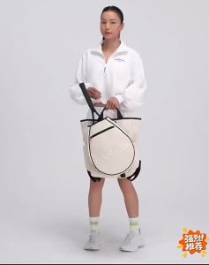 Lulu 2026 New Embroidery RacketBag19L Tennis bag detachable canvas handbag backpack rucksack