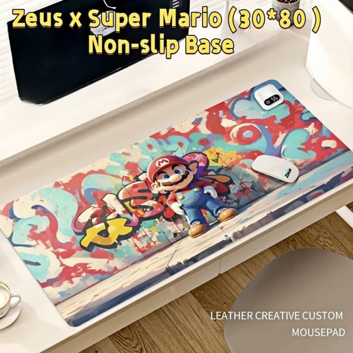 Zeus x Super Mario Washable Mouse Pad Extended Mouse Pad Large Mouse