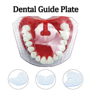 Dental Guide Plate Teeth Transparent Plate Measurement Denture Arrangement Alignment Tool