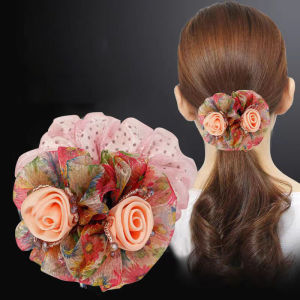 🔥🔥🔥adae Hoa Tóc Ban Nhạc Phụ Nữ Thanh Lịch Của Ban Nhạc Cao Su Đơn Giản Lớn Scrunchies Phụ Kiện Tóc Cho Phụ Nữ