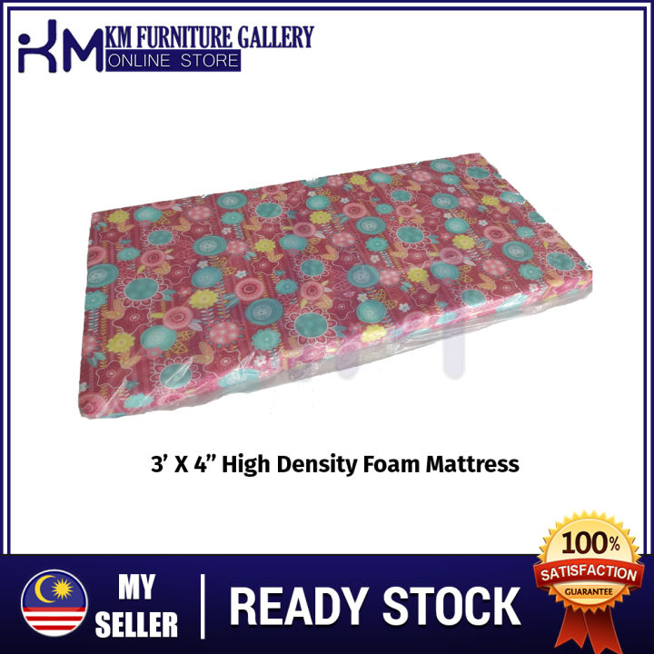 Km Furniture 3x4 High Density Single Foam Mattress Tilam Bujang Tilam Murah Lazada