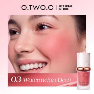 【BUY 1 GIFT 1】O.TWO.O 2 In 1 for Eyes & Cheeks Cheeky Flush Liquid Blush 6 Colors Gentle Long-lasting Hydration Makeup Blush