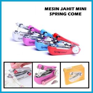 Mesin Jahit Mini Portable / Steples Mesin Jahit Tangan Manual / Spring Come Mini Sewing Kit Stapless / Souvenir Wedding Pernikahan Unik Lucu