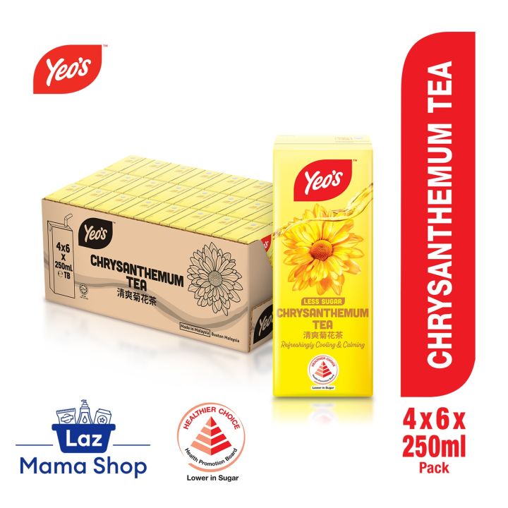 Yeo's Chrysanthemum Tea Packet Drink 250ml (Case of 24) (Laz Mama Shop
