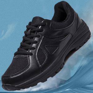 OXO Training Shoes Mens Black Physical Fitness Training Shoes Ultra Light Breathable Outdoor Running Shoes Soft Bottom Security Rescue Shoes