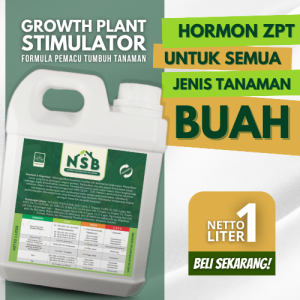 Pupuk ZPT Organik Pertumbuhan Pelebat Penyubur Pembesar Perangsang Akar Daun Bunga Buah Anti Rontok
