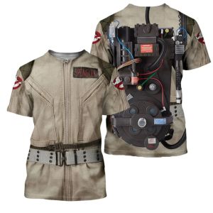 Cool Firefighter Cosplay Uniform T Shirts For Men Short Sleeves O-neck Oversized Funny Tee Tops Mens Fireman Cosplay Tshirt