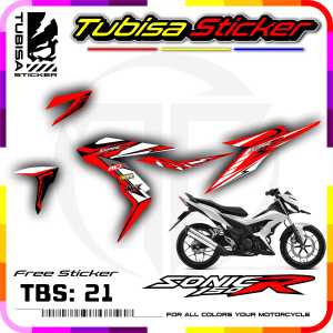 Sticker Striping Variasi Sonic 150 R - Stiker Striping Motor Sonic 150 R. TBS.21