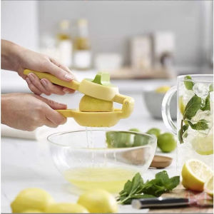 Lemon Tongs Manual Juicer with Rotatable Button Extruder Orange Lemon Press Juicer Juicing Bar Tools