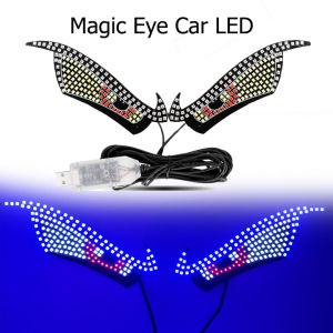 ĐÈN LED TRANG TRÍ Ô TÔ MẮT TO CÁ TÍNH. MAGIC EYE CAR LED CAZILAN nhiều màu sắc cổng USB