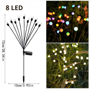 Lampu Dekorasi Taman Model Kunang Kunang 8/10 LED Anti Air / Lampu Lanskap Kembang Api Firefly Lampu Taman Dekorasi Luar Ruangan