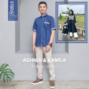 KEMEJA COUPLE PRIA ATASAN PASANGAN SET KELUARGA AYAH ANAK JUMBO - Kamila Aghnia Aqiela Muslim House
