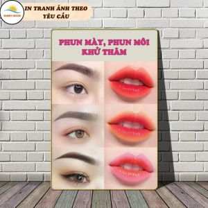 Tranh tráng gương treo spa chăm sóc da mụn nám tàn nhang filler meso botox... treo tường in theo yêu cầu