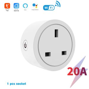 WiFi Smart Plug UK Plug Adapter Outlet Timer App Voice Control 6/20 Switch for Home Automation
