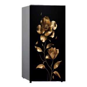 Walpaper Stiker Kulkas 1 Pintu Ukuran 120cm x 60 cm Motip Bunga cetak Sendiri Bisa COD