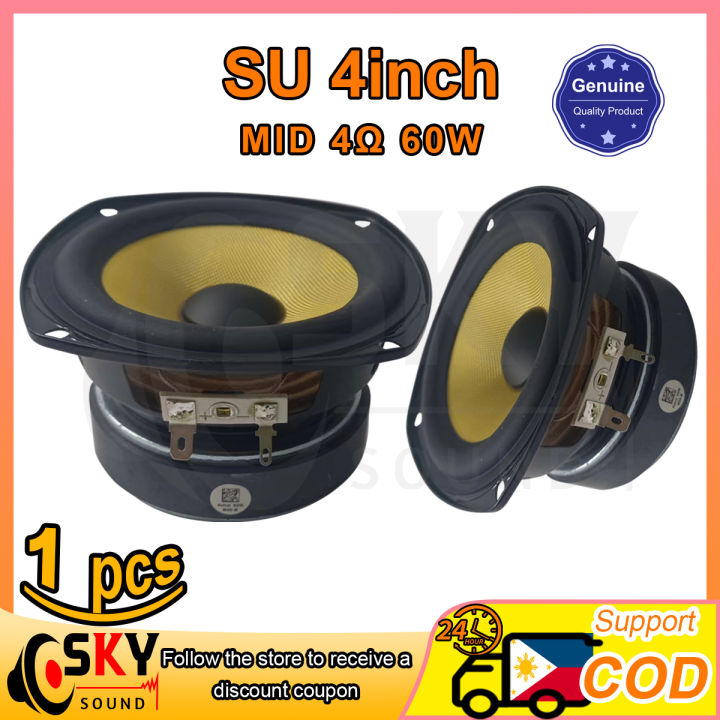 SKYSOUND SU inch Midrange Speaker 4ohm 60W Car Speaker Full Range Speaker  inch Car Audio