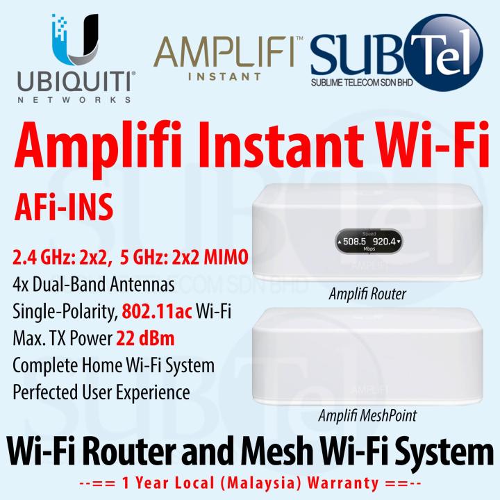 CLEARANCE Ubiquiti AFi-INS Amplifi Instant Whole Home Wifi Mesh Router MeshPoint AP vs AFI-HD AFI-R Access Point UAP USG Mesh Point