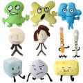 New Arrivial BFDI Plush Toy Battle for Dream Island Stuffed Doll Four X Two Firey Flower Waterdrop Lollipop Soft Kids Fans Gift. 