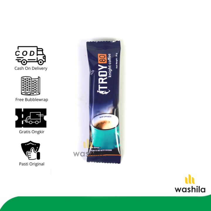 Kopi Troy 80 BPOM sachet Coffee Vitalitas Kopi Pria Kopi Tempur Jamu