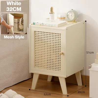 Bamboo Bedside Table Rattan weaving Stylish Corner Table Mini Sofa Side Table Bedroom Bedside Table Furniture Coffee Table