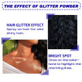 Jaysuing Shiny Glitter Spray Party Club Date New Year Festival Attractive Shining Body Glitter Spray Sparkly Shimmery Glitter Spray For Clothes Glow Long Lasting Powder Sprays Glitter For Hair And Body Makeup Powder Clavicle High-gloss Airspray(60ml). 