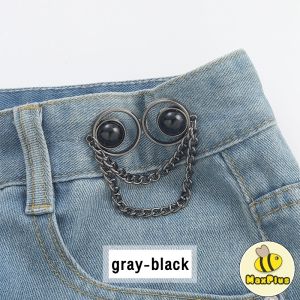 MaxPlus Jeans Waisted Buttons Metal Adjustable Waist Buckle Fashion Accessories for Women Girls