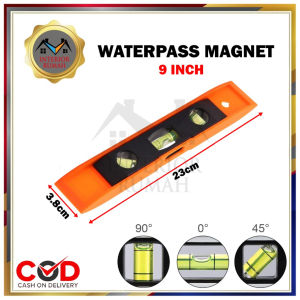 Waterpas Magnet 9 Inci 12 Inci Waterpas Magnetic Alat Ukur Tukang Waterpass Magnet Alat Ukur Kemiringan Sudut