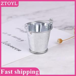 ZTOYL💝 1 6 1 12 Dollhouse Miniature Metal Bucket Mini Kitchen Decor Pretnd Play Toy