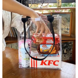 Tas Hampers Goodie Bag Totebag Pouch Make Up Mika Kosmetik Skincare Gift Bag Mika PVC Transparant