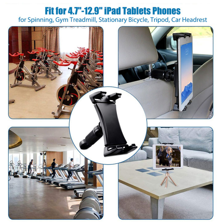 Decophone Spin Bike Tablet Holder Stand, fits for Spinning, Gym